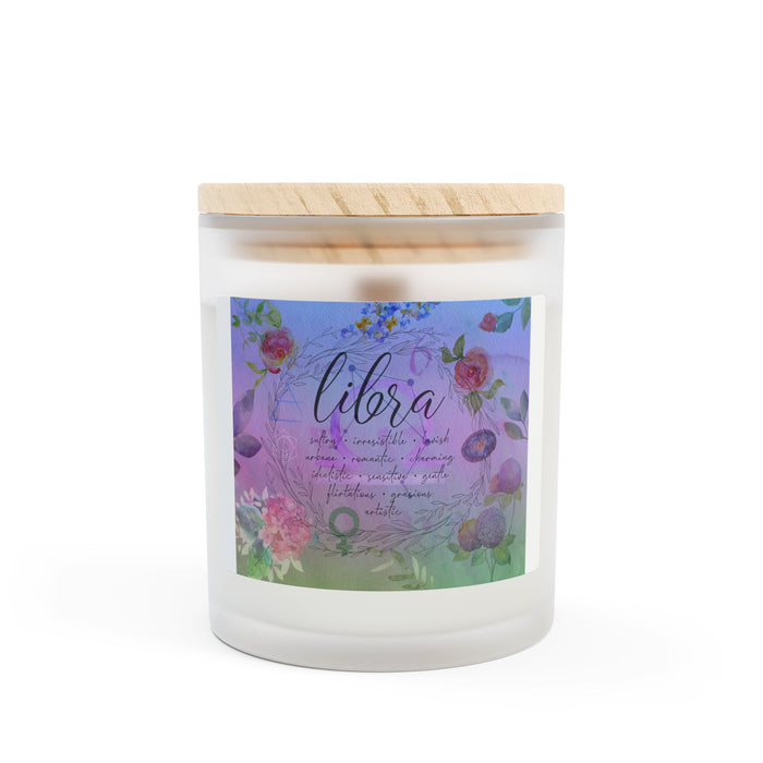 Libra Frosted Glass Candle, 11oz