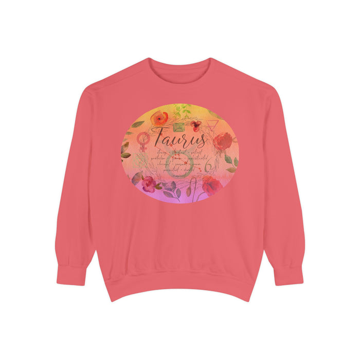 Taurus Unisex Garment-Dyed Sweatshirt