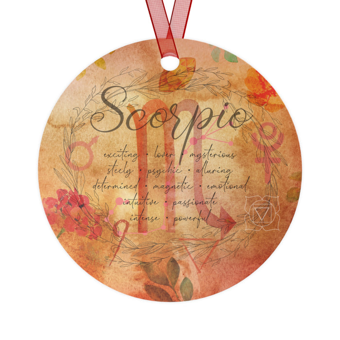 Scorpio Metal Ornaments