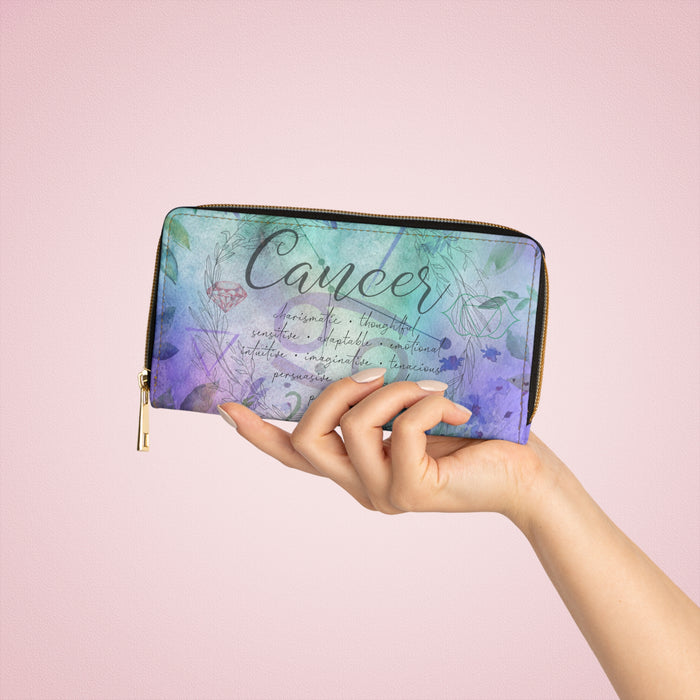 Cancer Zipper Wallet