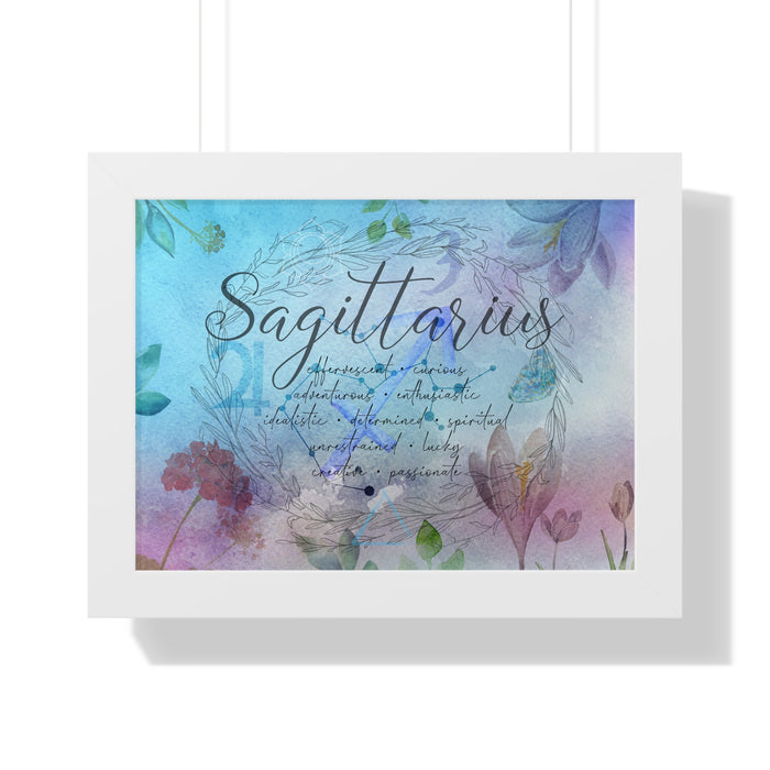 Sagittarius Framed Horizontal Poster