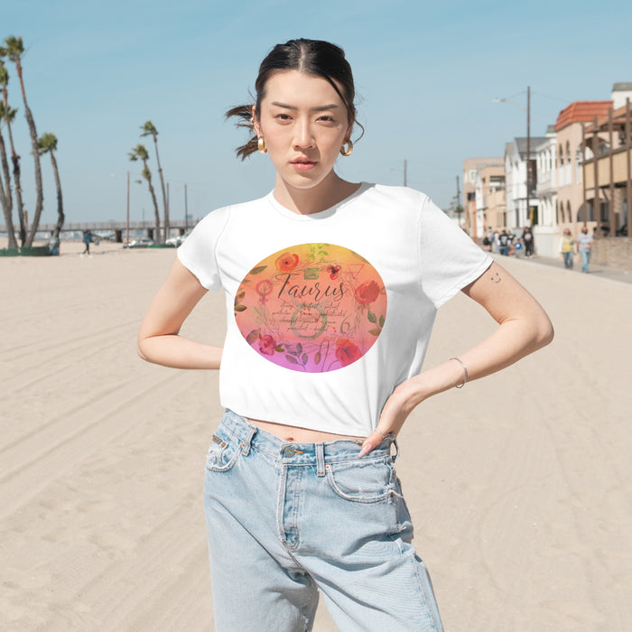 Taurus Women's Flowy Cropped Tee