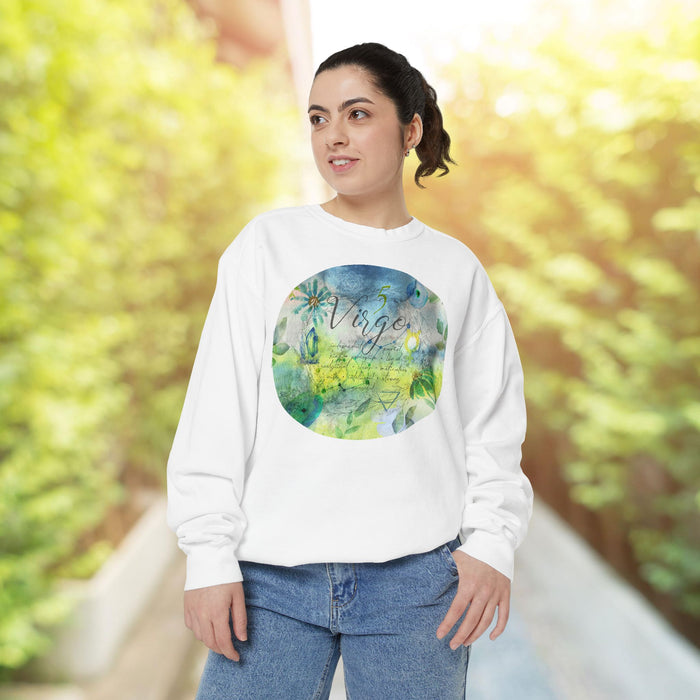 Virgo Unisex Garment-Dyed Sweatshirt