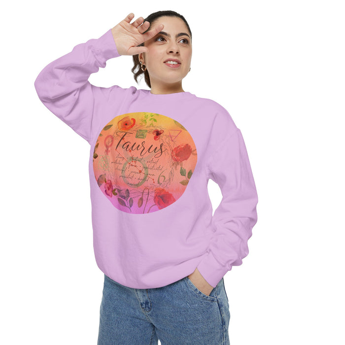 Taurus Unisex Garment-Dyed Sweatshirt