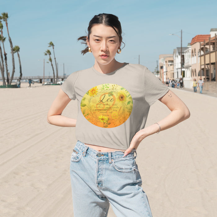 Leo Women's Flowy Cropped Tee