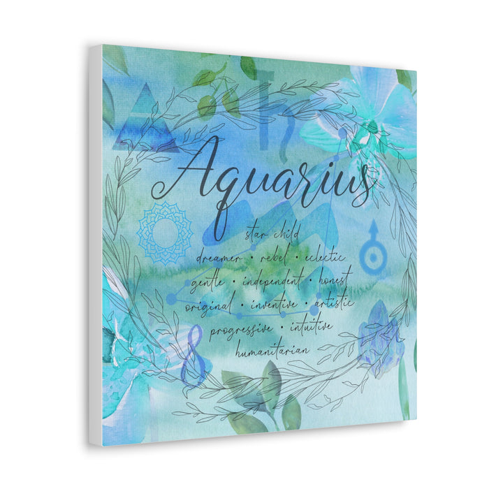 Aquarius Canvas Gallery Wraps