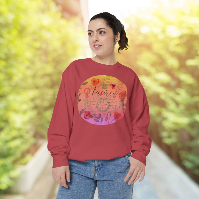 Taurus Unisex Garment-Dyed Sweatshirt