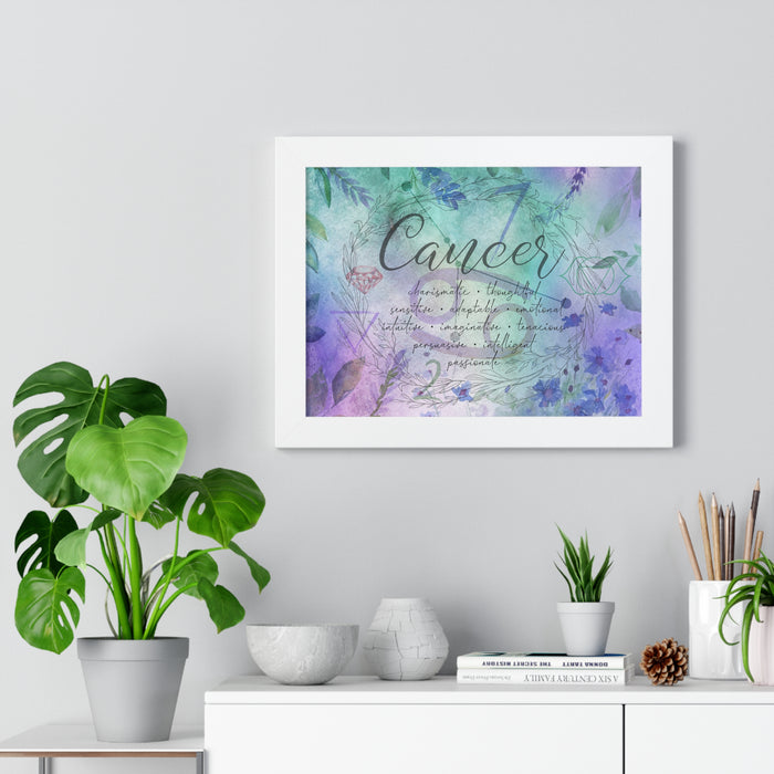 Cancer Framed Horizontal Poster