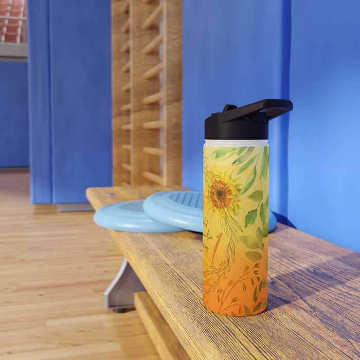 Leo Stainless Steel Water Bottle, Standard Lid