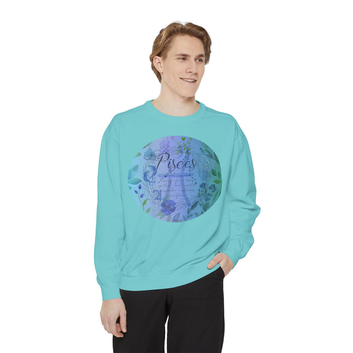 Pisces Unisex Garment-Dyed Sweatshirt