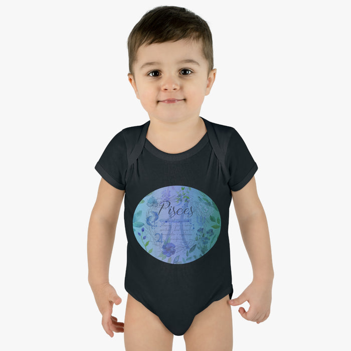 Pisces Infant Baby Rib Bodysuit