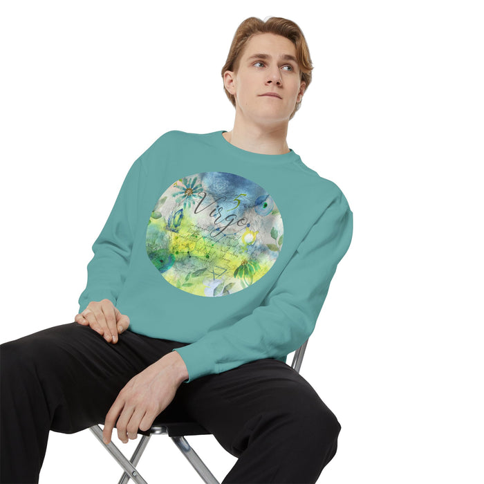 Virgo Unisex Garment-Dyed Sweatshirt