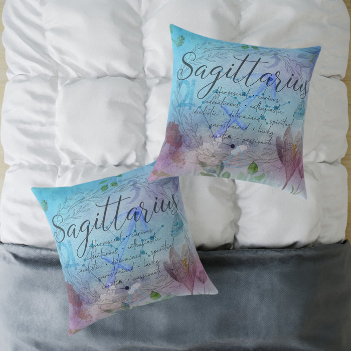 Sagittarius Square Poly Canvas Pillow