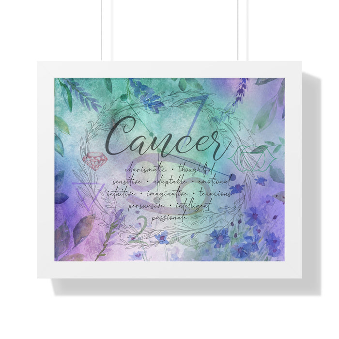 Cancer Framed Horizontal Poster