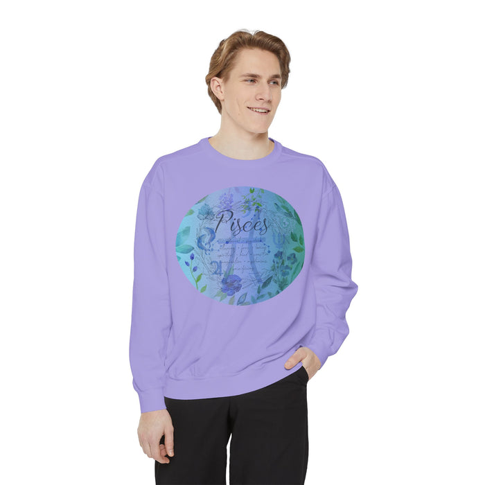 Pisces Unisex Garment-Dyed Sweatshirt
