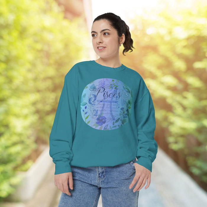 Pisces Unisex Garment-Dyed Sweatshirt