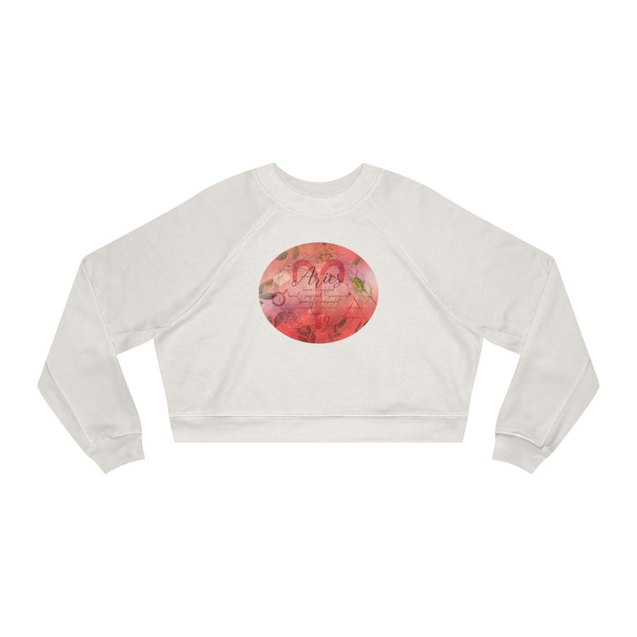 Aries Women's Cropped Fleece Pullover