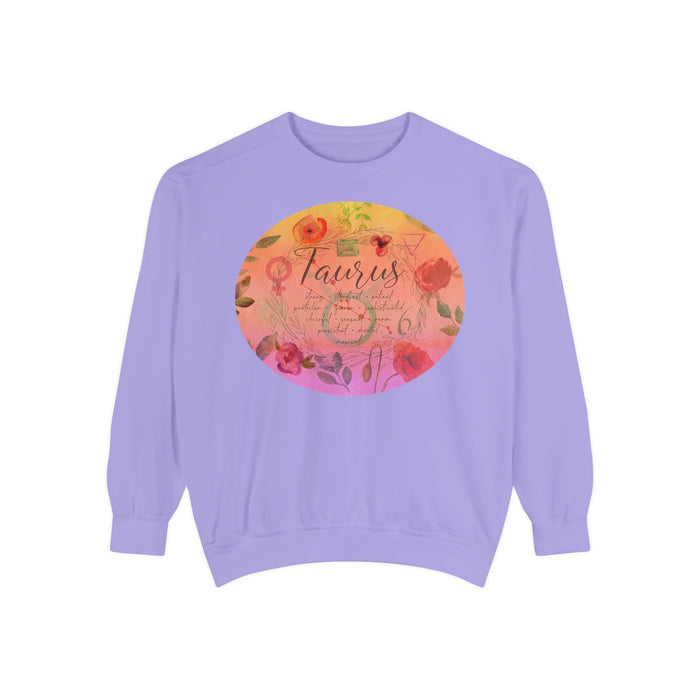Taurus Unisex Garment-Dyed Sweatshirt