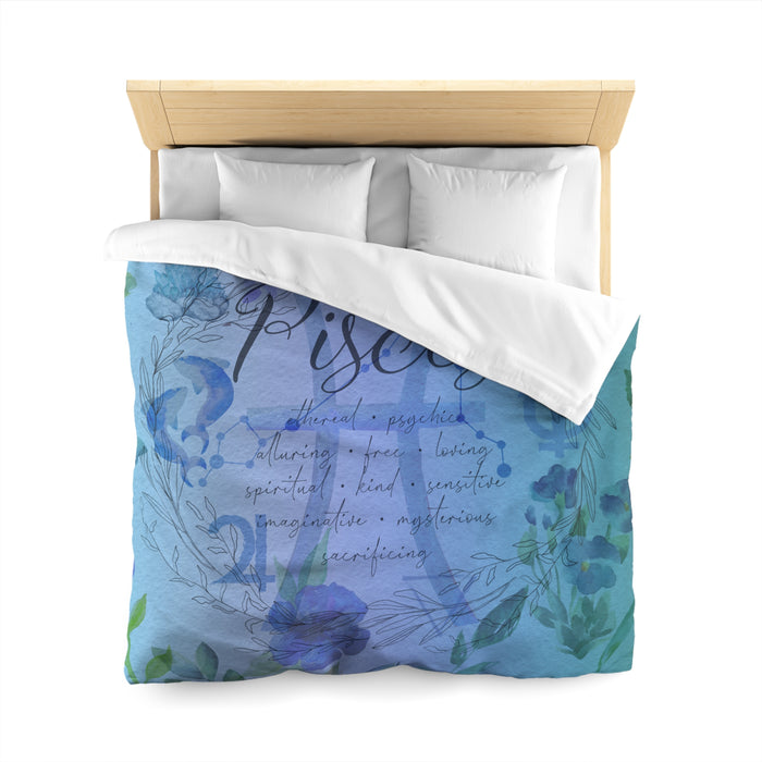 Pisces Microfiber Duvet Cover