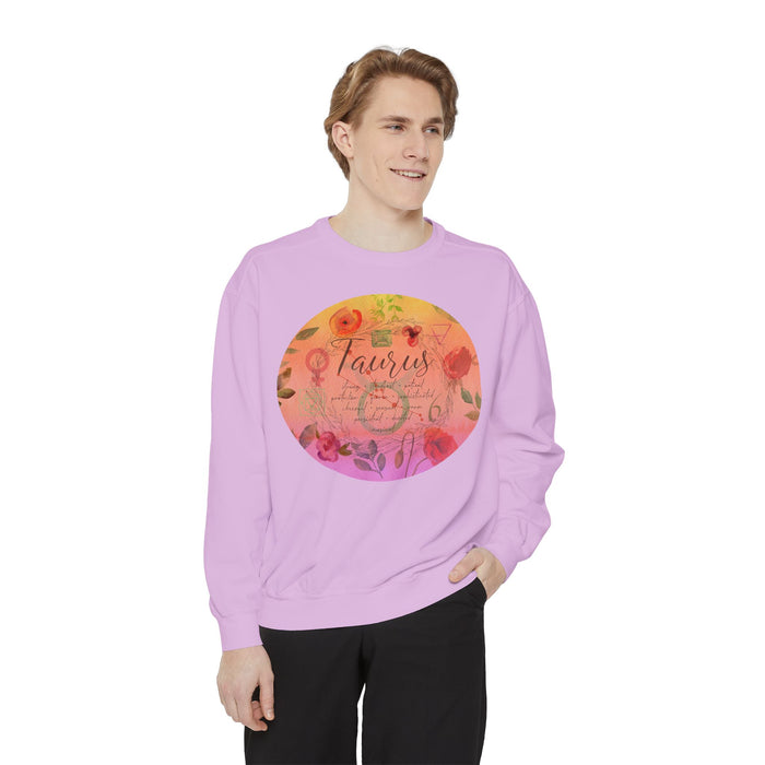 Taurus Unisex Garment-Dyed Sweatshirt