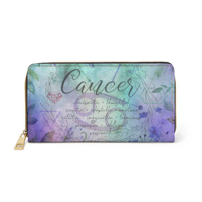 Cancer Zipper Wallet