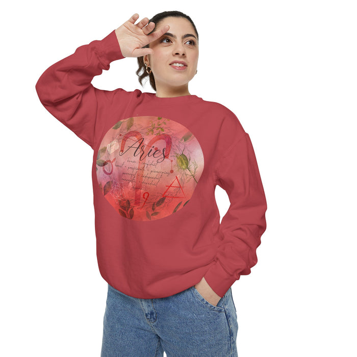 Aries Unisex Garment-Dyed Sweatshirt