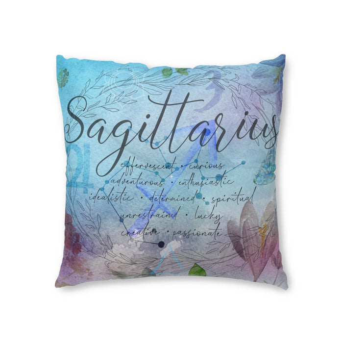 Sagittarius Tufted Floor Pillow, Square