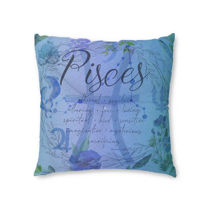 Pisces Tufted Floor Pillow, Square