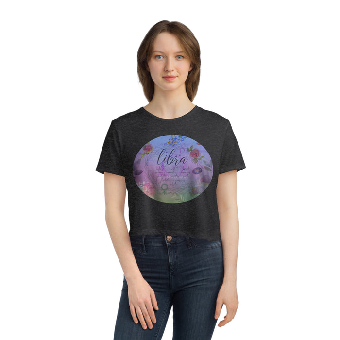 Libra Women's Flowy Cropped Tee