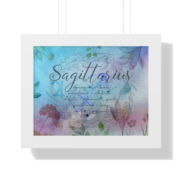 Sagittarius Framed Horizontal Poster