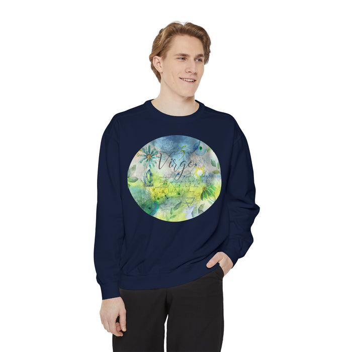 Virgo Unisex Garment-Dyed Sweatshirt