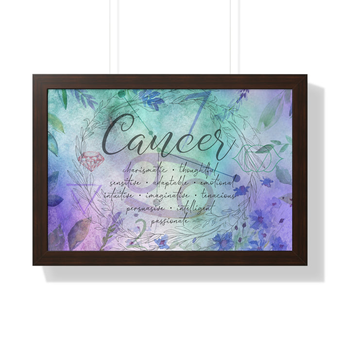 Cancer Framed Horizontal Poster