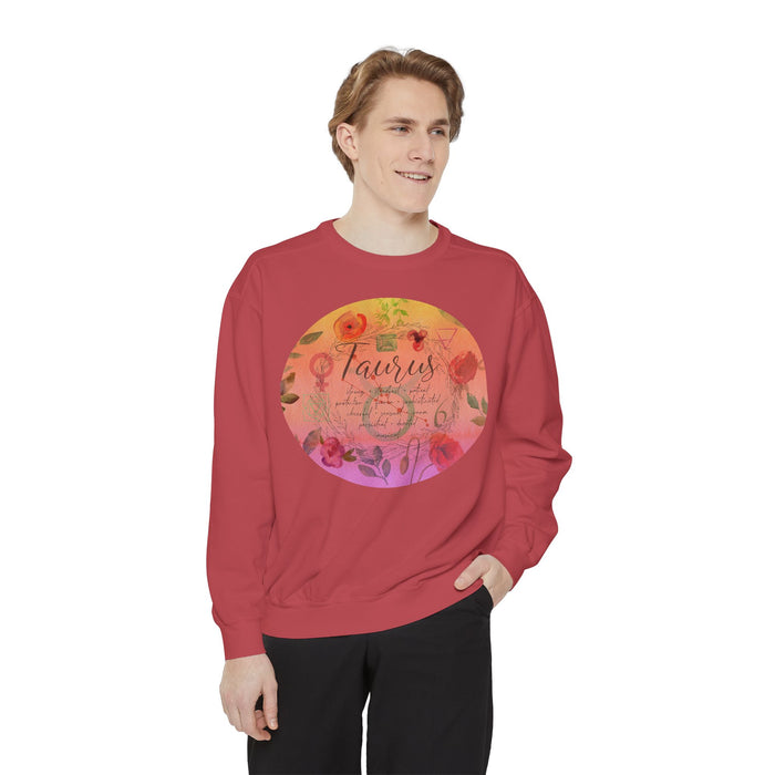 Taurus Unisex Garment-Dyed Sweatshirt