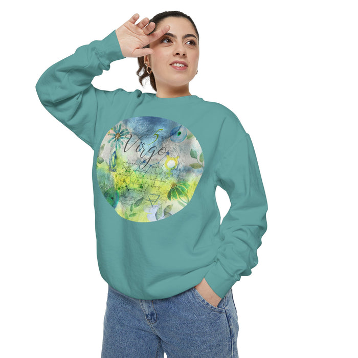 Virgo Unisex Garment-Dyed Sweatshirt