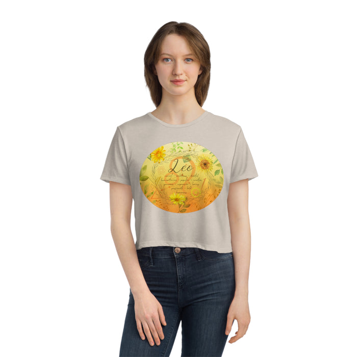 Leo Women's Flowy Cropped Tee
