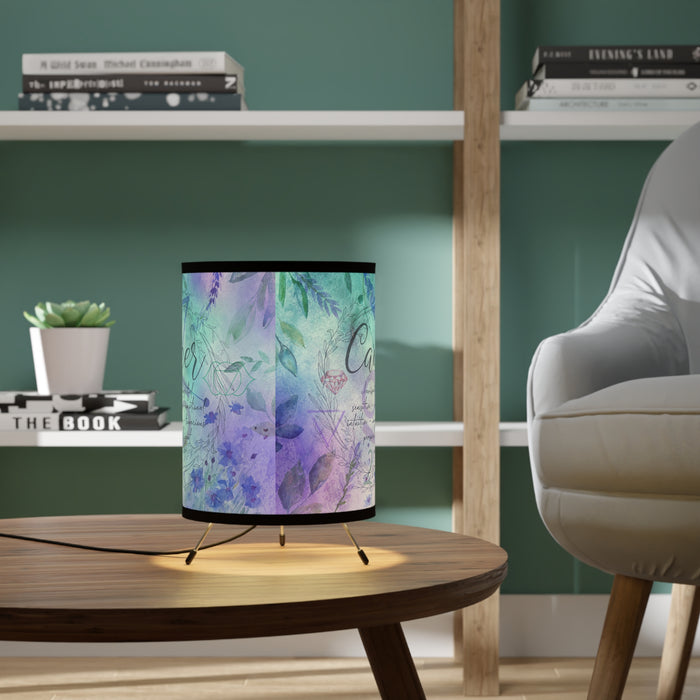 Cancer Tripod Lamp with High-Res Printed Shade, US\CA plug
