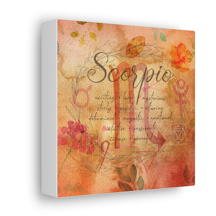 Scorpio Canvas Gallery Wraps