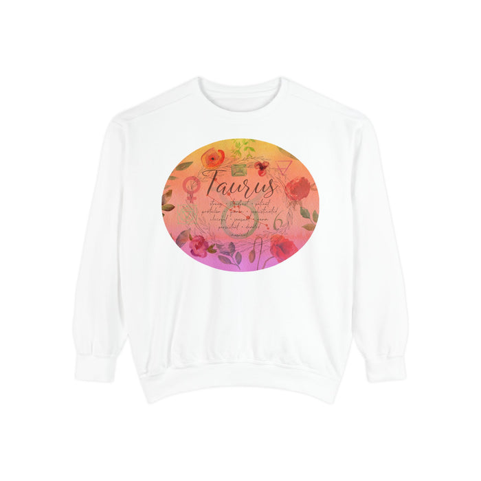Taurus Unisex Garment-Dyed Sweatshirt