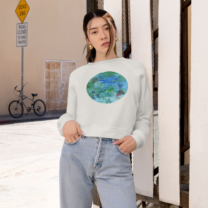 Capricorn Women's Cropped Fleece Pullover