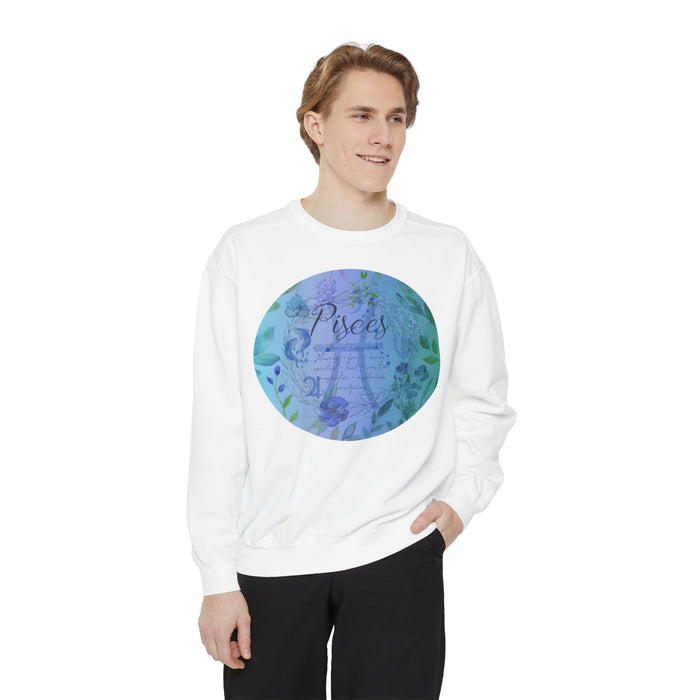 Pisces Unisex Garment-Dyed Sweatshirt