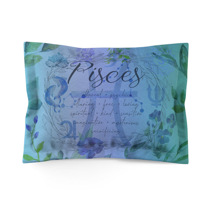 Pisces Microfiber Pillow Sham