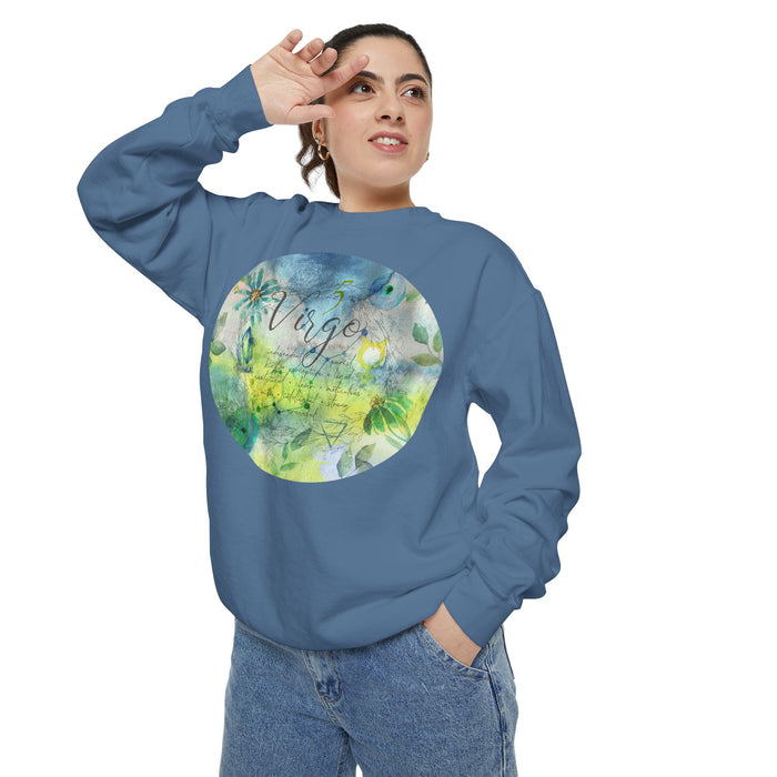 Virgo Unisex Garment-Dyed Sweatshirt