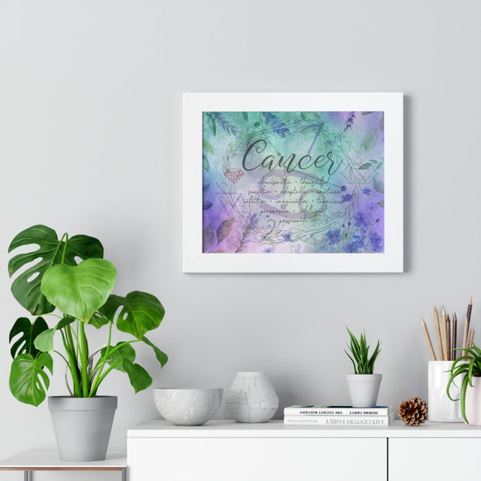 Cancer Framed Horizontal Poster
