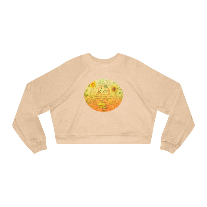 Leo Women's Cropped Fleece Pullover