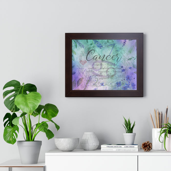 Cancer Framed Horizontal Poster