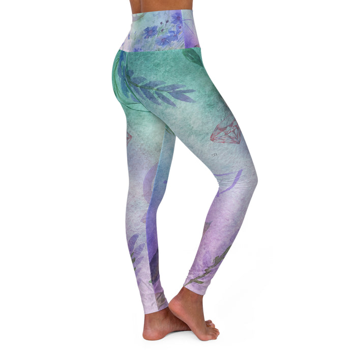 Cancer High Waisted Yoga Leggings (AOP)