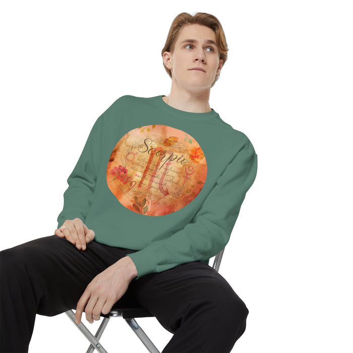 Scorpio Unisex Garment-Dyed Sweatshirt