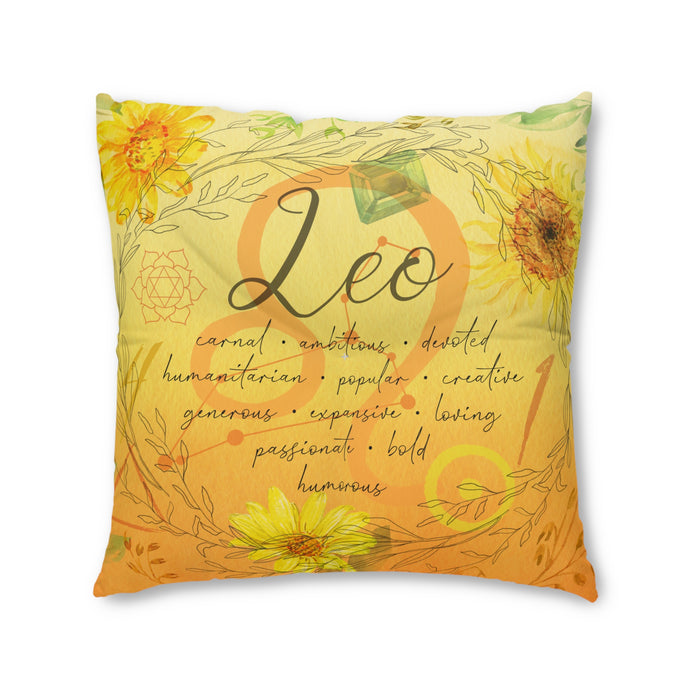 Leo Tufted Floor Pillow, Square