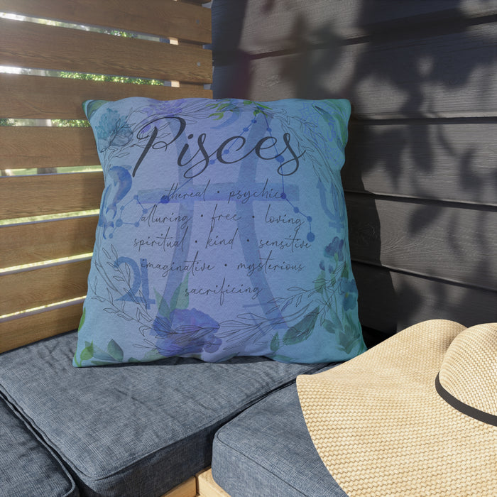 Pisces Outdoor Pillows