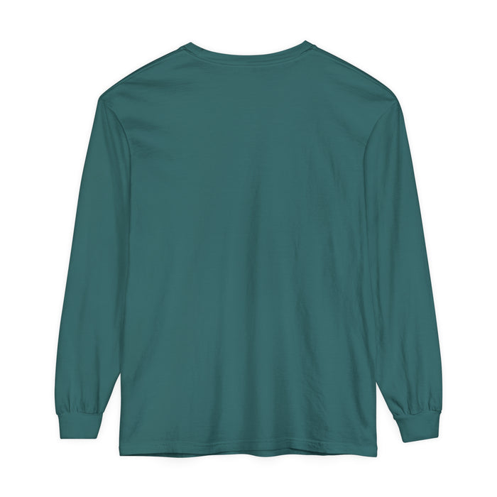 Leo Unisex Garment-dyed Long Sleeve T-Shirt